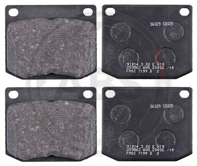 Brake Pad Set, disc brake A.B.S. 36029