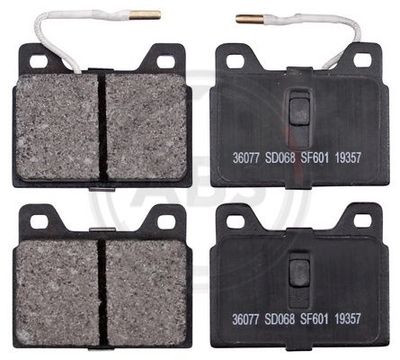 Brake Pad Set, disc brake A.B.S. 36077