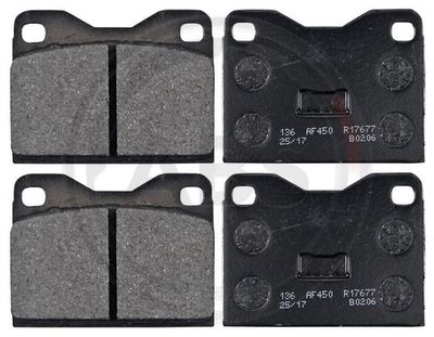 Brake Pad Set, disc brake A.B.S. 36091/2