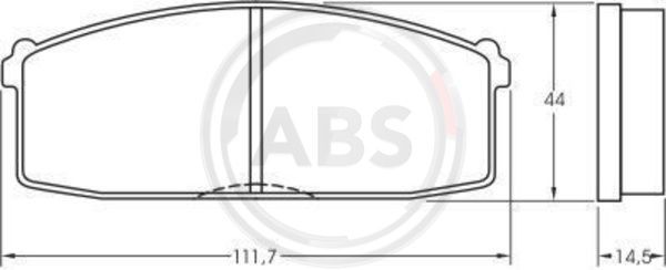 A.B.S. 36158 Brake Pad Set, disc brake