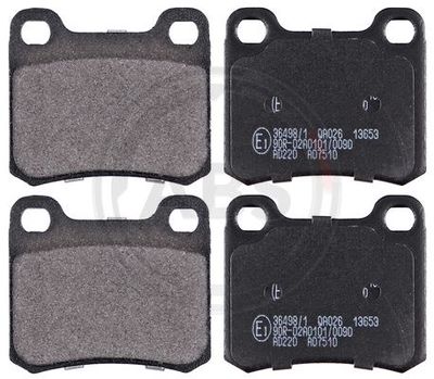 Brake Pad Set, disc brake A.B.S. 36498/1