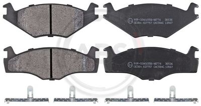 Brake Pad Set, disc brake A.B.S. 36536