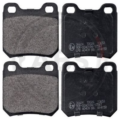 Brake Pad Set, disc brake A.B.S. 36624