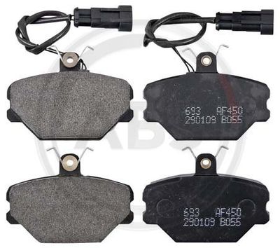 Brake Pad Set, disc brake A.B.S. 37001