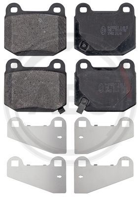 Brake Pad Set, disc brake A.B.S. 37452