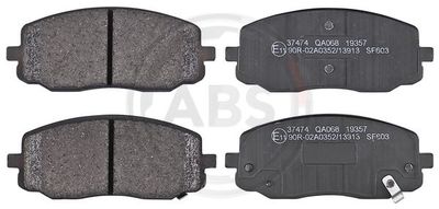 Brake Pad Set, disc brake A.B.S. 37474