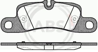 Brake Pad Set, disc brake A.B.S. 37725