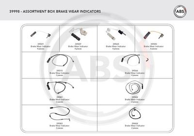 Warning Contact, brake pad wear A.B.S. 39998