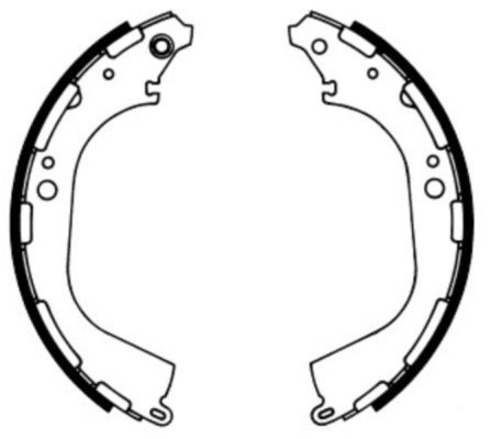 ABE C01045ABE Brake Shoe Set