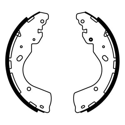 ABE C01060ABE Brake Shoe Set