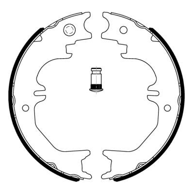 Brake Shoe Set, parking brake ABE C02082ABE