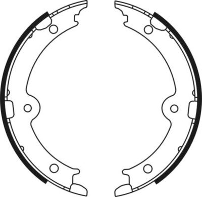 Brake Shoe Set, parking brake ABE C02087ABE