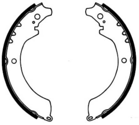 ABE C06007ABE Brake Shoe Set