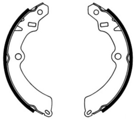 ABE C08012ABE Brake Shoe Set