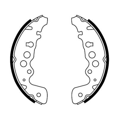 Brake Shoe Set ABE C08018ABE