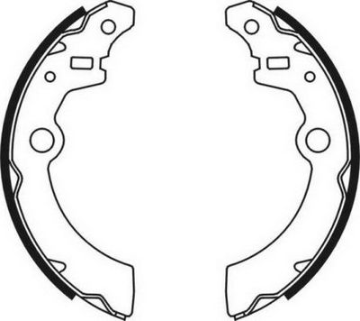 Brake Shoe Set ABE C08021ABE