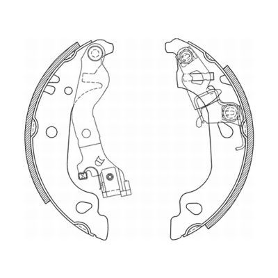 ABE C0F018ABE Brake Shoe Set