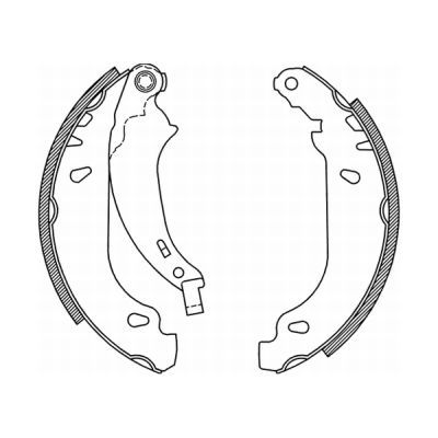 ABE C0P019ABE Brake Shoe Set