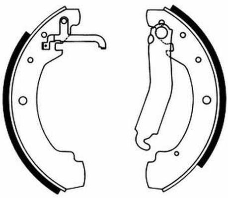 ABE C0W022ABE Brake Shoe Set