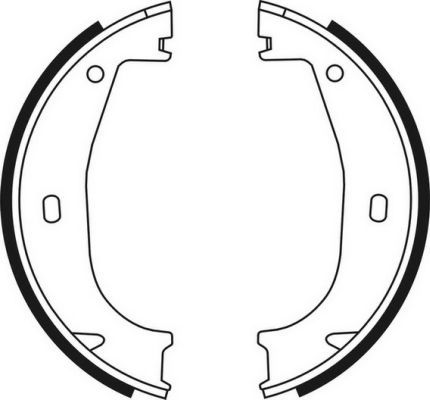 ABE CRB001ABE Brake Shoe Set, parking brake