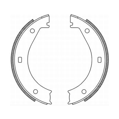 ABE CRB005ABE Brake Shoe Set, parking brake