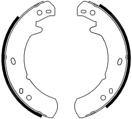 ABE CRI003ABE Brake Shoe Set, parking brake