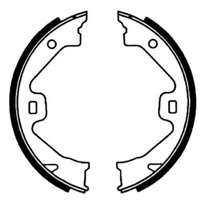 ABE CRK000ABE Brake Shoe Set, parking brake