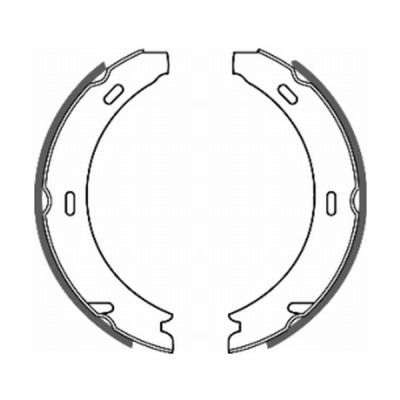 ABE CRM001ABE Brake Shoe Set, parking brake