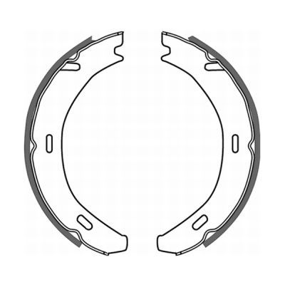 ABE CRM002ABE Brake Shoe Set, parking brake