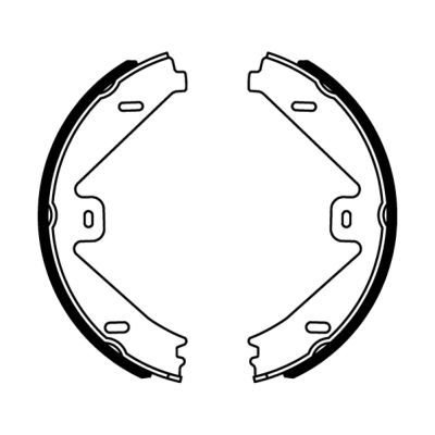 Brake Shoe Set, parking brake ABE CRM014ABE