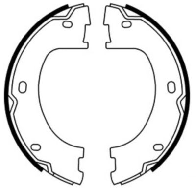 Brake Shoe Set, parking brake ABE CRM015ABE