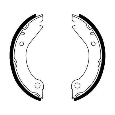 Brake Shoe Set, parking brake ABE CRV000ABE