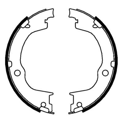 Brake Shoe Set, parking brake ABE CRX002ABE