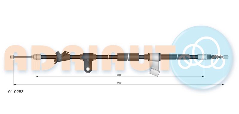 ADRIAUTO 01.0253 Cable Pull, parking brake