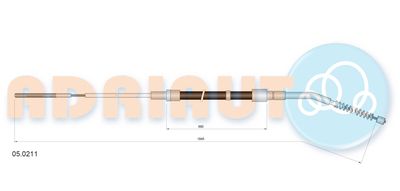 Cable Pull, parking brake ADRIAUTO 05.0211