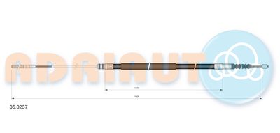 Cable Pull, parking brake ADRIAUTO 05.0237