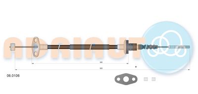 Cable Pull, clutch control ADRIAUTO 06.0106