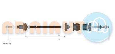 Cable Pull, clutch control ADRIAUTO 07.0145