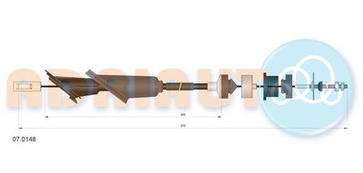 Cable Pull, clutch control ADRIAUTO 07.0148