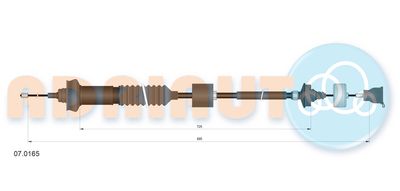 Cable Pull, clutch control ADRIAUTO 07.0165