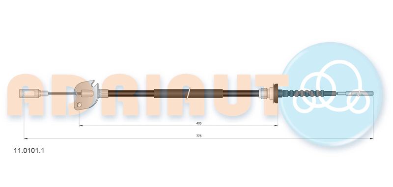 ADRIAUTO 11.0101.1 Cable Pull, clutch control