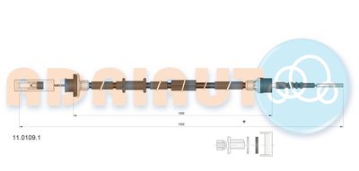 Cable Pull, clutch control ADRIAUTO 11.0109.1