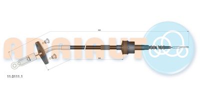 Cable Pull, clutch control ADRIAUTO 11.0111.1