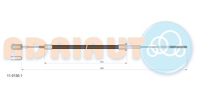 Cable Pull, clutch control ADRIAUTO 11.0130.1