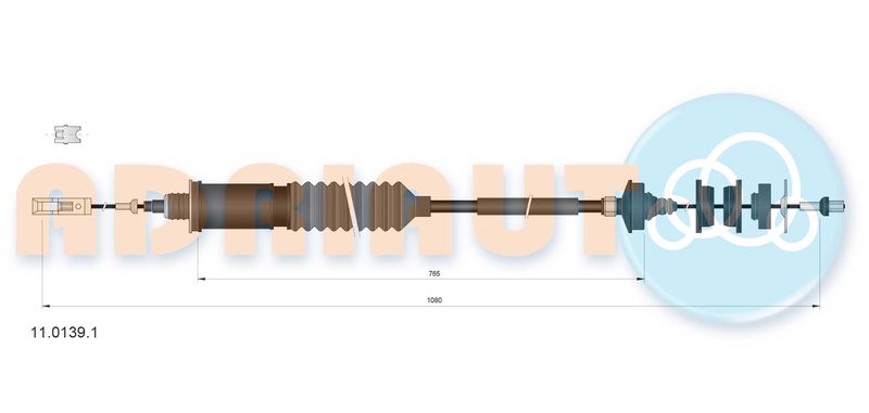 ADRIAUTO 11.0139.1 Cable Pull, clutch control