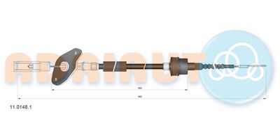 Cable Pull, clutch control ADRIAUTO 11.0148.1