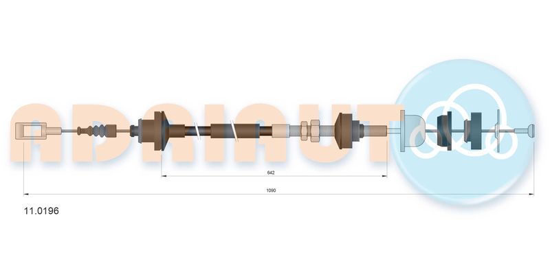 ADRIAUTO 11.0196 Cable Pull, clutch control