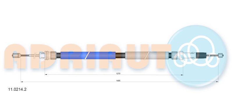 ADRIAUTO 11.0214.2 Cable Pull, parking brake