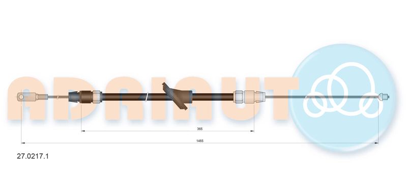 ADRIAUTO 27.0217.1 Cable Pull, parking brake