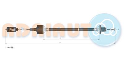 Cable Pull, clutch control ADRIAUTO 33.0158